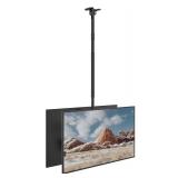 Dual Screen Ceiling TV Mount 43" to 86" TV Up To 176lbs Total $149.99 Retail - Brand New