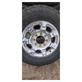 Set of 4 Ford Super Duty 18" Chrome Wheels & Tires – 8‑Lug