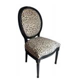 MB - Custom Leopard Upholstered Chair by Palecek