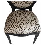 MB - Custom Leopard Upholstered Chair by Palecek