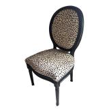 MB - Custom Leopard Upholstered Chair by Palecek