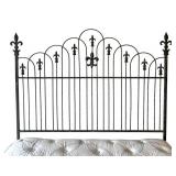 MB - Vintage French Provincial Style Iron Queen Bed
