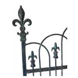 MB - Vintage French Provincial Style Iron Queen Bed