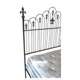 MB - Vintage French Provincial Style Iron Queen Bed