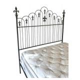 MB - Vintage French Provincial Style Iron Queen Bed