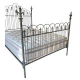 MB - Vintage French Provincial Style Iron Queen Bed
