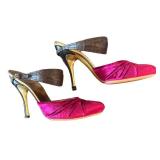 MC - Tom Ford for Gucci Velvet & Crocodile Heels - Size 7B