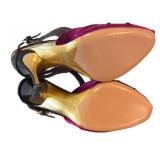 MC - Tom Ford for Gucci Velvet & Crocodile Heels - Size 7B