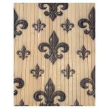DR - Fleur-de-lis Wooden Floor Mat