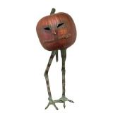 LL - Cast Iron Pumpkin 23" Tall Sculpture