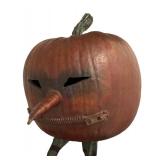 LL - Cast Iron Pumpkin 23" Tall Sculpture