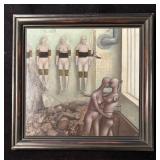 LL - "Everywhere Life" Original Painting on Board by Shura Alexander Petrov