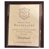 LL - Marble Skull with Jackula the Vampire Dog Book & 25 Jonathan Wright Bookplates
