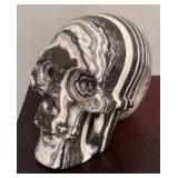 LL - Marble Skull with Jackula the Vampire Dog Book & 25 Jonathan Wright Bookplates