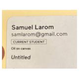 Samuel Larom - Untitled Oil on Canvas