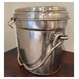 LL - GV Oval Lidded Ice Metal Bucket with Lid