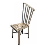 LL - Industrial Metal Chair with Vertical Slats