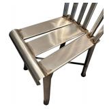 LL - Industrial Metal Chair with Vertical Slats