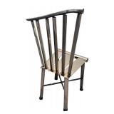 LL - Industrial Metal Chair with Vertical Slats