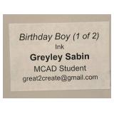LL - "Birthday Boy: Original Artwork by Greyley Sabin