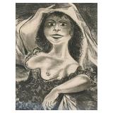 LLR - Dutchess 1965 Etching by William Gropper