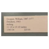 LLR - Dutchess 1965 Etching by William Gropper