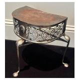 LL - Petite Vintage Metal Accent Table
