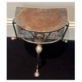 LL - Petite Vintage Metal Accent Table