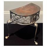 LL - Petite Vintage Metal Accent Table