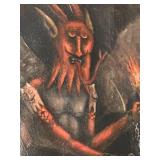 LLR - Lucifer et Lux - Original Painting with Distressed Frame by Styles