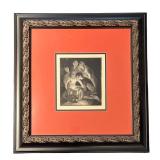 S. Reynolds Jack-O-Lantern Framed Etching