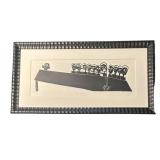 LLR - The Last Supper Linoleum Block Print by Julie An O