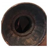 LLR - Bronze Tibetan Skull Altar Statue -Buddhist Ritual Figure