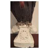 LL - Audrius Janušonis Buzzard Sculpture on Rotary Phone Base