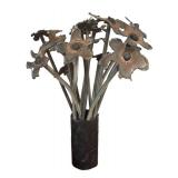 LL - Metal Flower Arrangement Sculpture