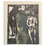 LLR - Untitled Lithograph Self Portrait Limited Edition Print by Federico Castellon