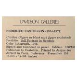 LLR - Untitled Lithograph Self Portrait Limited Edition Print by Federico Castellon