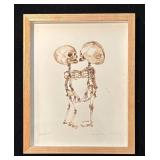 LL - Either/Or No.4 Original Artwork - Skeleton Kiss Original Artwork