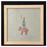 LL - Coral & Tusk Embroidered Wall Decor
