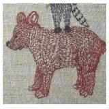 LL - Coral & Tusk Embroidered Wall Decor