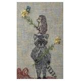 LL - Coral & Tusk Embroidered Wall Decor
