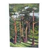 S - Original Forest Landscape Painting by M. Biggs