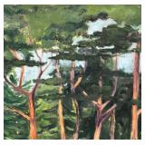 S - Original Forest Landscape Painting by M. Biggs