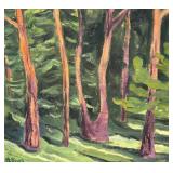 S - Original Forest Landscape Painting by M. Biggs