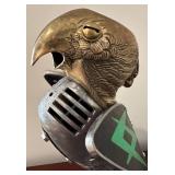Alan Wadzinski Steampunk Eagle Sculpture with Shield Wings - Metal Art