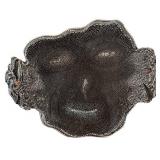 LL - Large Artisan Platter - Black Glazed Dotted Pattern, Andy Naisse