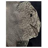 LL - Large Artisan Platter - Black Glazed Dotted Pattern, Andy Naisse