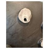 LL - Large Artisan Platter - Black Glazed Dotted Pattern, Andy Naisse
