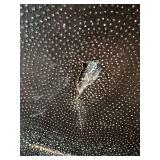 LL - Large Artisan Platter - Black Glazed Dotted Pattern, Andy Naisse