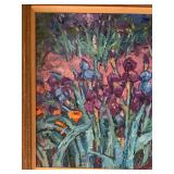 LLC - Iris Floral Oil Painting on Wood Panel by Scott Switzer